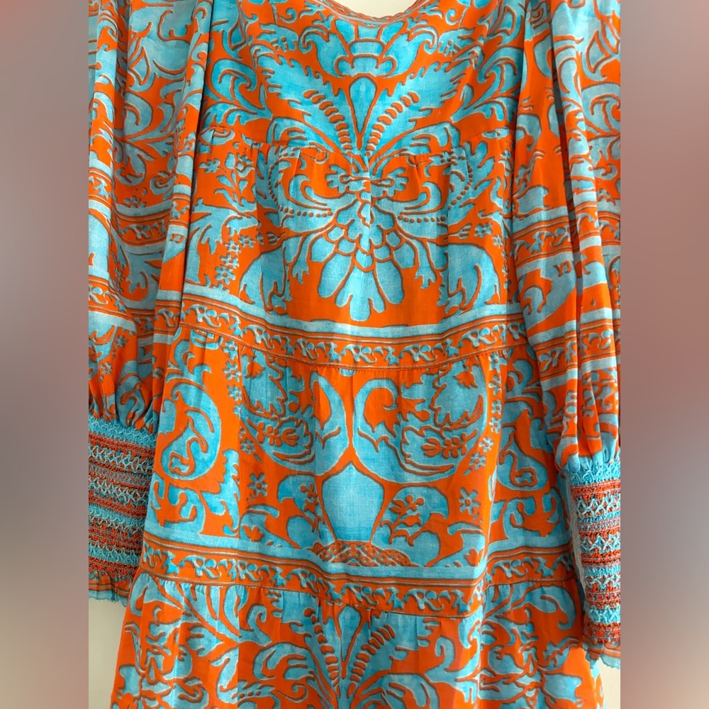 Alice + Olivia Forever Yours Sienna Rosen Tiered Babydoll Dress - Picture 6 of 7